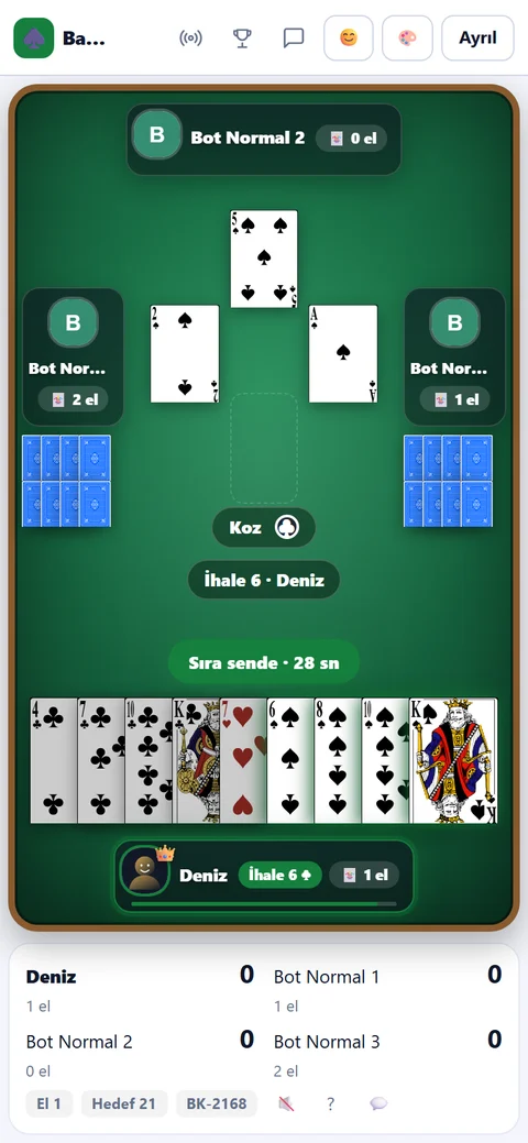 Batak telefonda